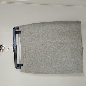J. Crew Mercantile light gret wool skirt.